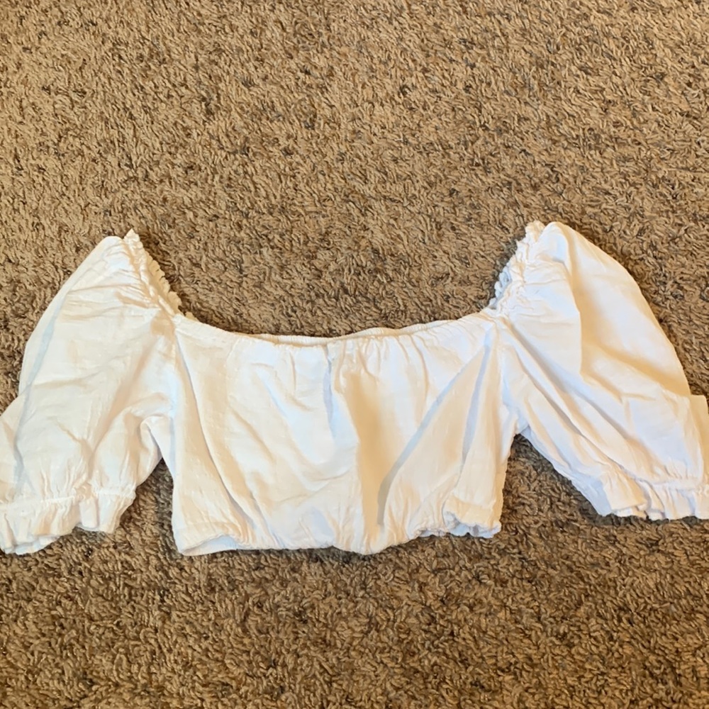White crop top